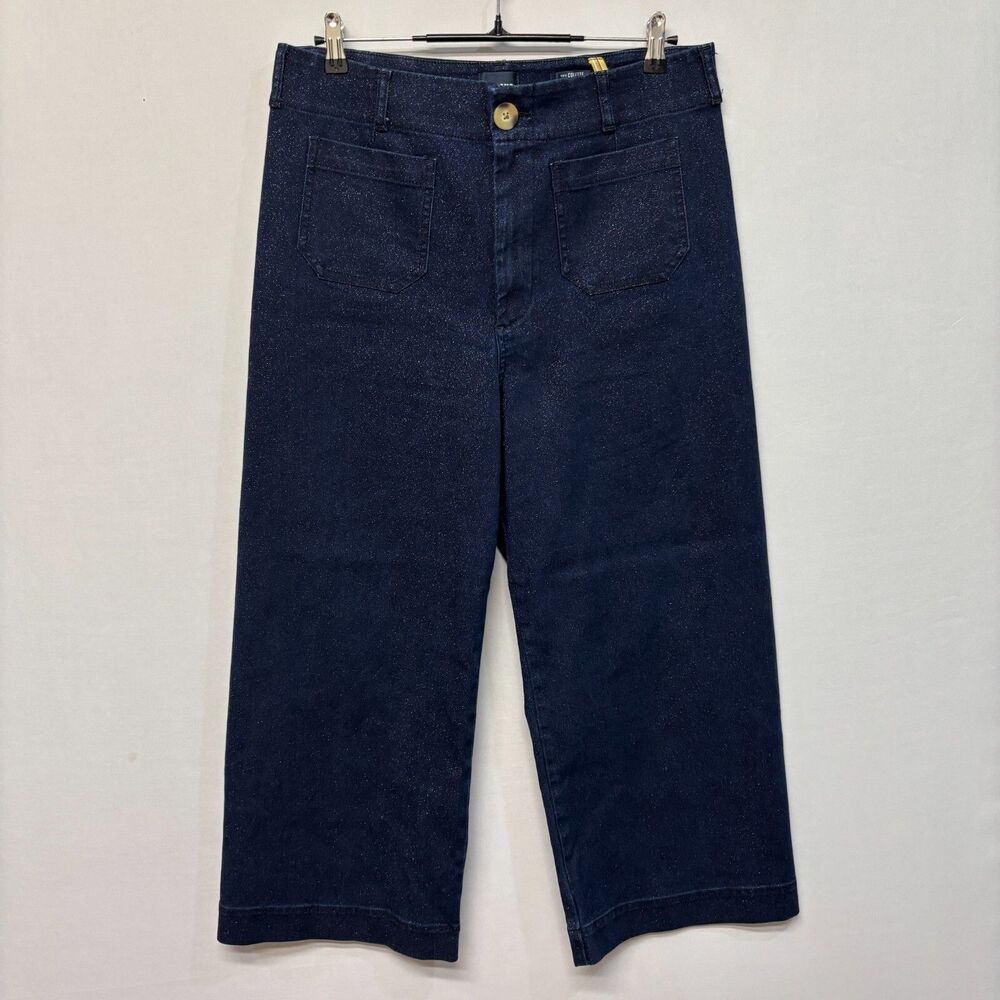 Maeve Dark Blue Wide Leg Jeans excellent condition